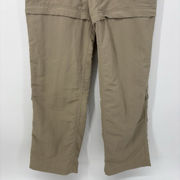 The North Face Convertible Outdoor Cargo Pants Womens Size 8 Tan Zip Off Leg - Picture 4 of 16